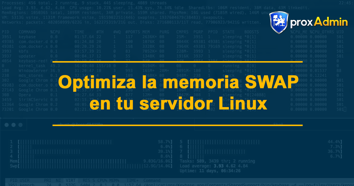 Optimizando la memoria Swap de nuestro servidor ProxAdmin Blog